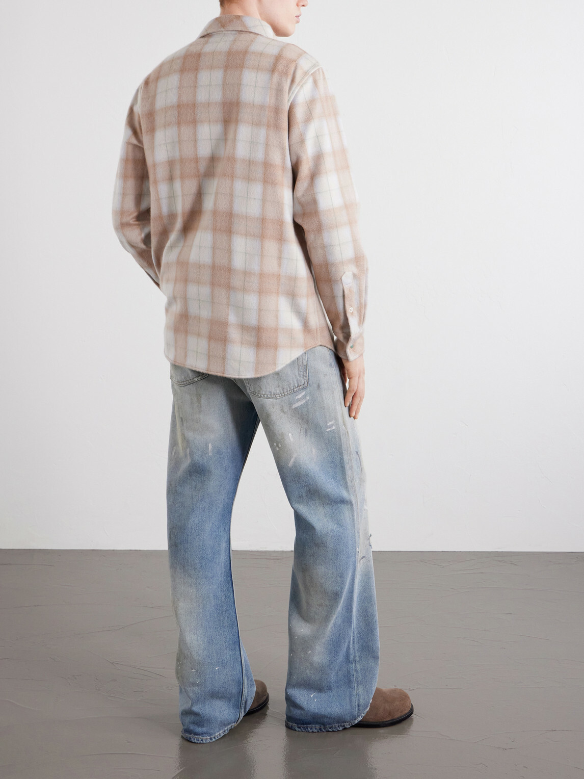 God's True Cashmere - Checked Cashmere Shirt - Neutrals
