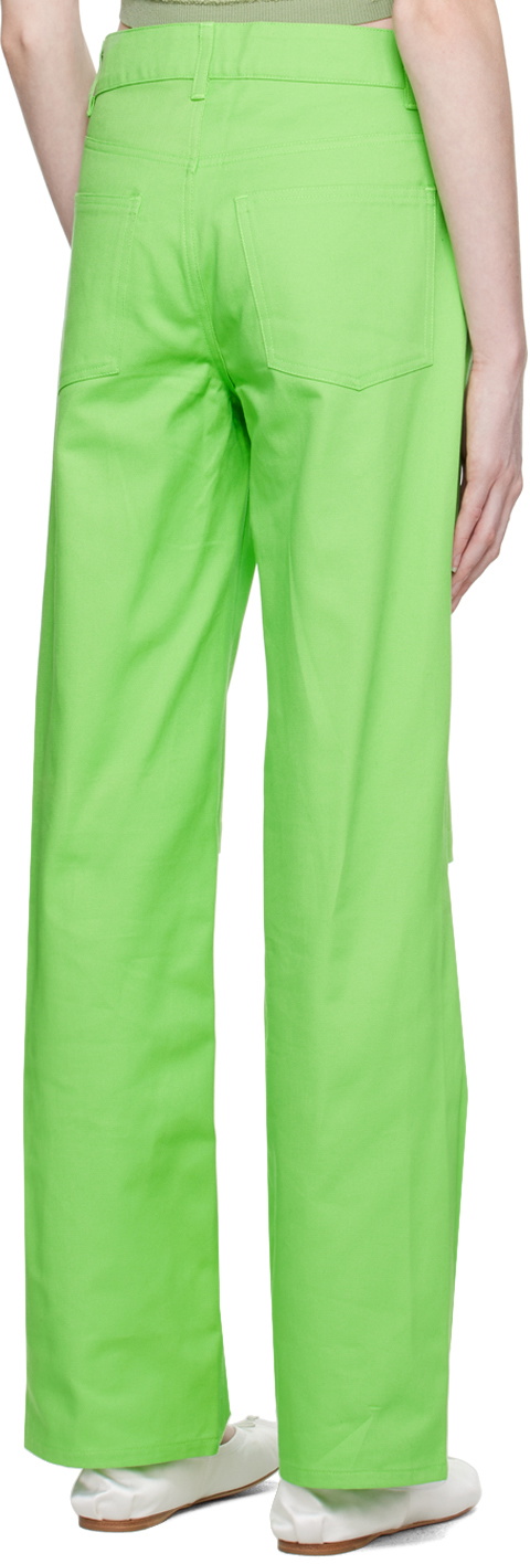 KkCo Green Slit Trousers