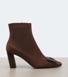Roger Vivier Belle Vivier suede ankle boots