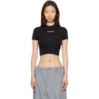 Palm Angels Black Classic Logo Baby T-shirt