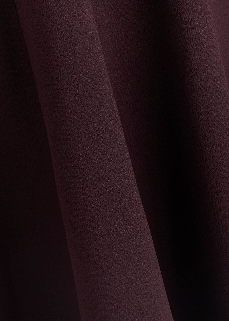 Rebecca Vallance Syrah Panelled Crepe Midi Dress Purple