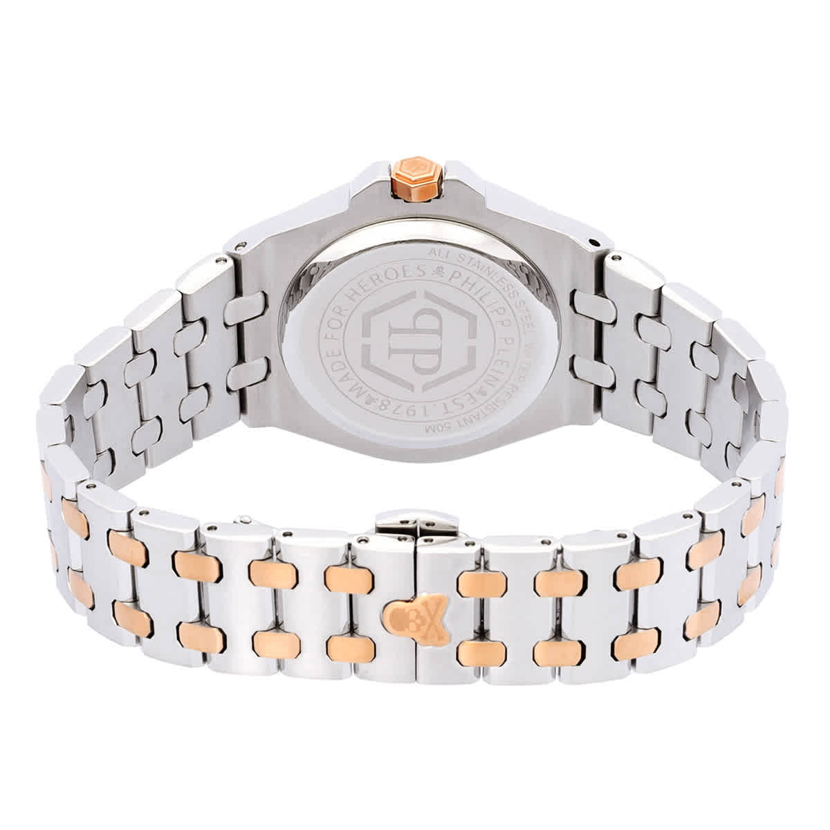 Philipp Plein Extreme Lady Quartz Silver Dial Two-Tone Watch PWJAA0622