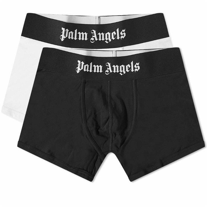 Photo: Palm Angels Men's Logo Boxer - 2 Pack in Multi