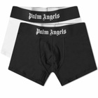 Palm Angels Men's Logo Boxer - 2 Pack in Multi
