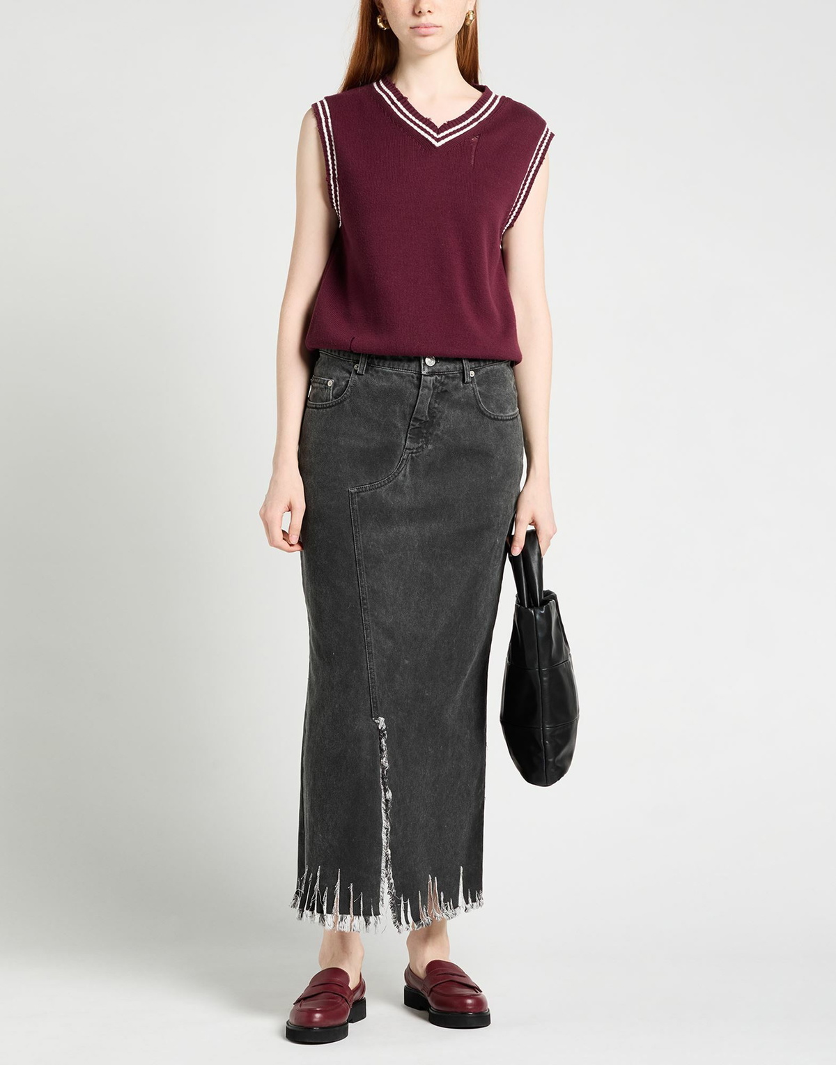 Marni Womens Denim skirt Lead