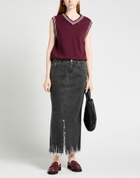 Marni Womens Denim skirt Lead