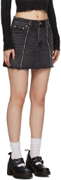 Levi's Black Recrafted Icon Denim Miniskirt