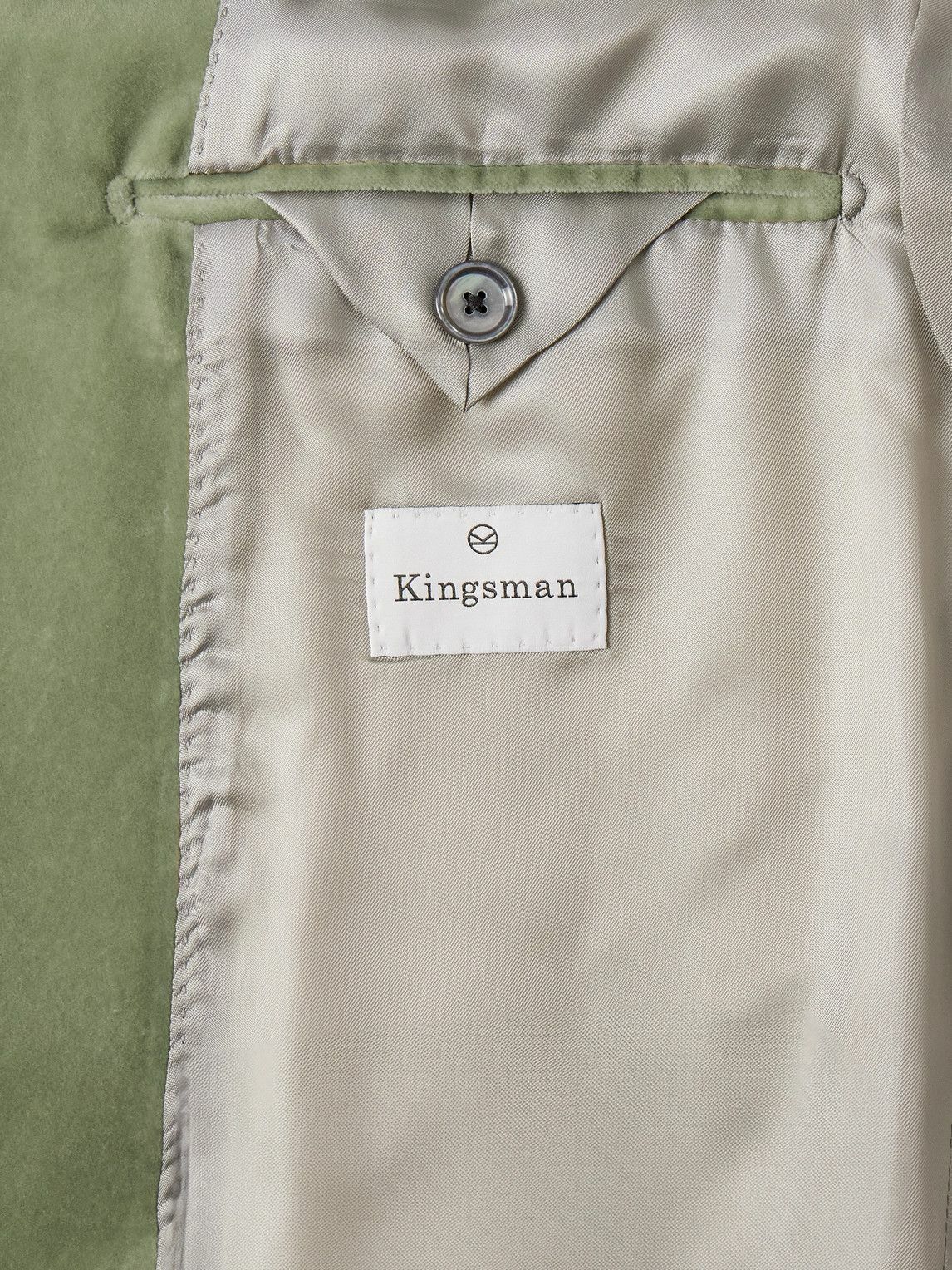 Kingsman - Slim-Fit Shawl-Collar Cotton-Velvet Tuxedo Jacket - Green