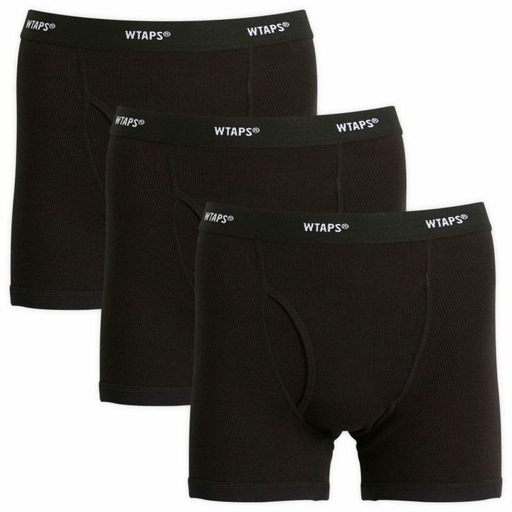 Photo: WTAPS Men's Skivvies Boxers - 3 Pack in Black