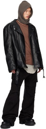 Rick Owens Black Porterville Stefan Cargo Pants