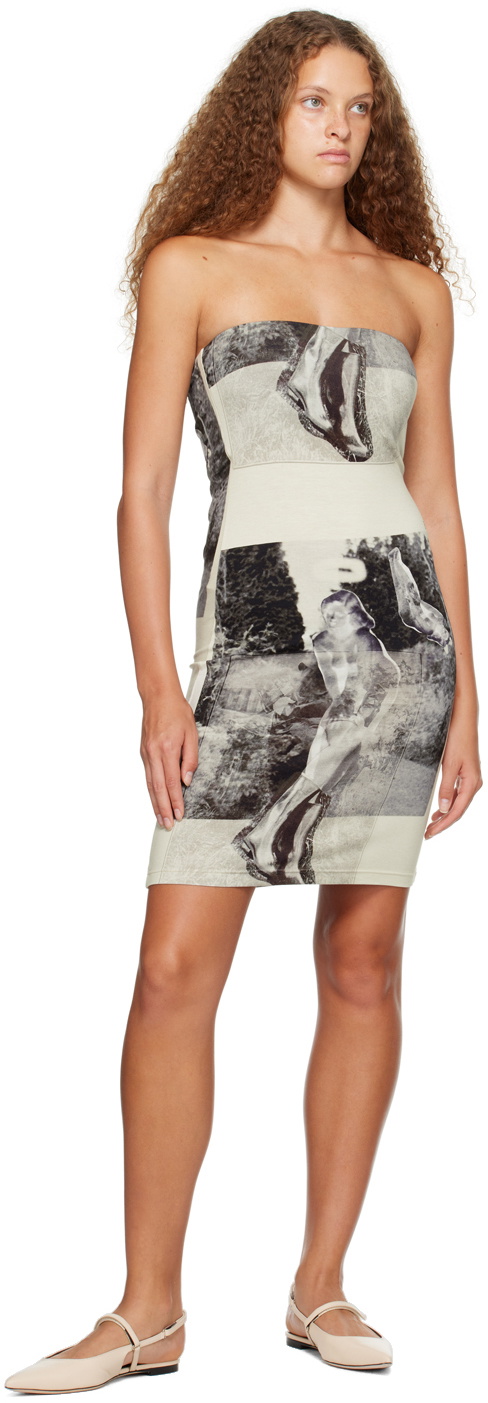 ELLISS Gray Garden Angel Minidress