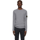 Stone Island Grey Wool Sweater