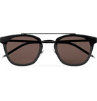 Saint Laurent - Aviator-Style Black Metal Sunglasses - Men - Black