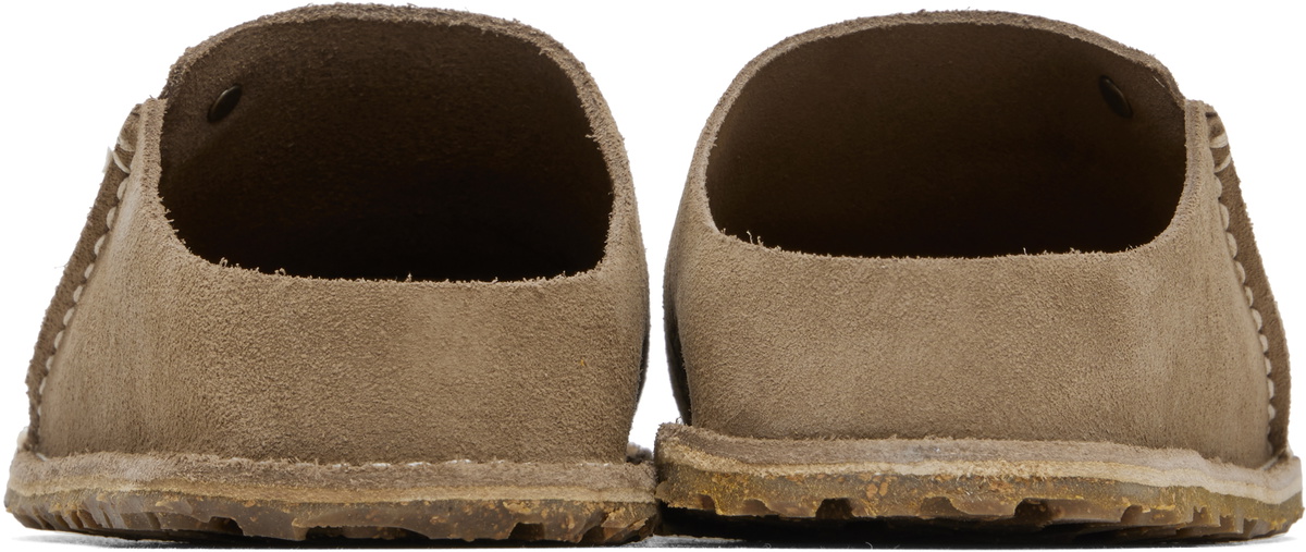 Birkenstock Beige Suede Slip-On Loafers Birkenstock Naples Wrapped Slip-On Clog– On The EDGE main image 2