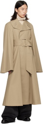 EGONlab Beige Belted Trench Coat