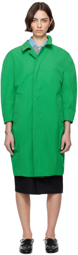 Photo: Bally Green Twill Coat