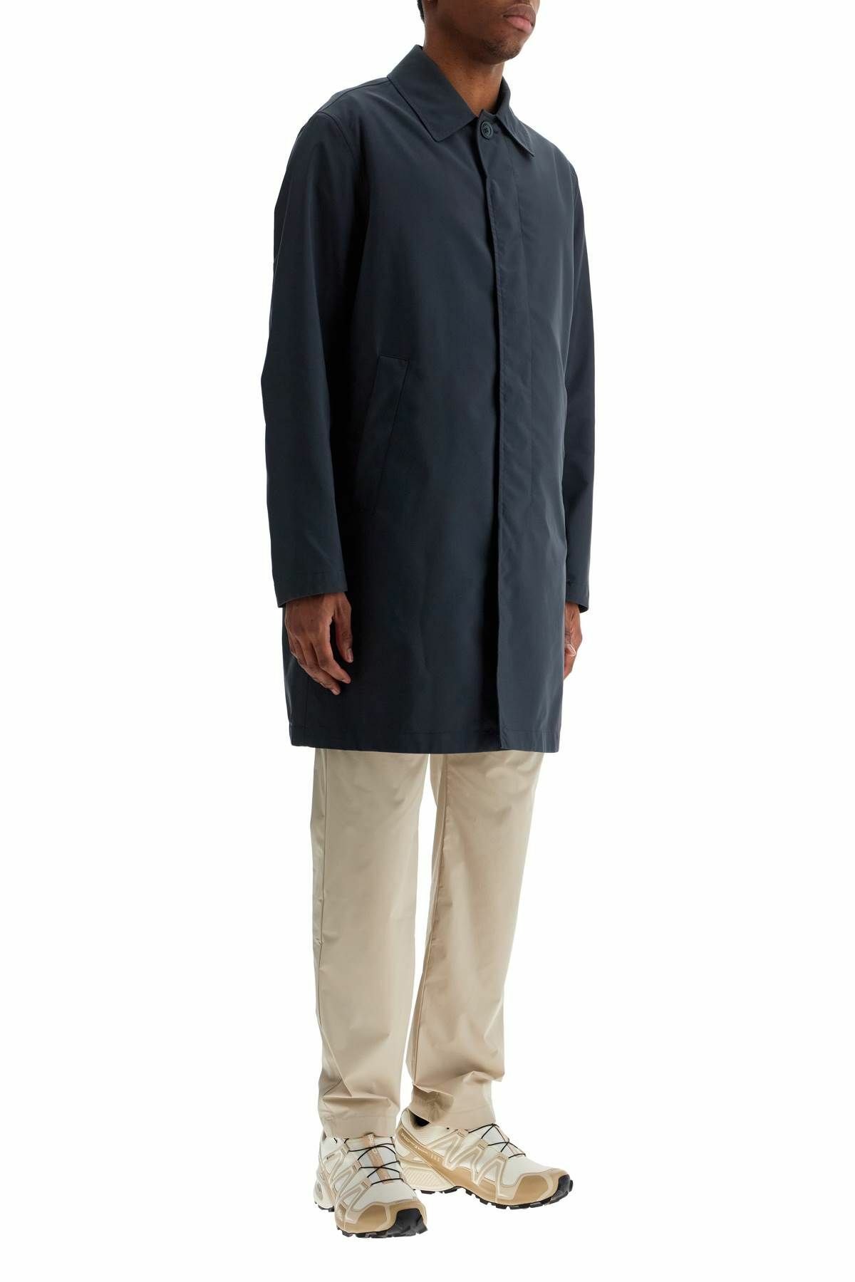 Herno Blue Polyamide Coat main image 0