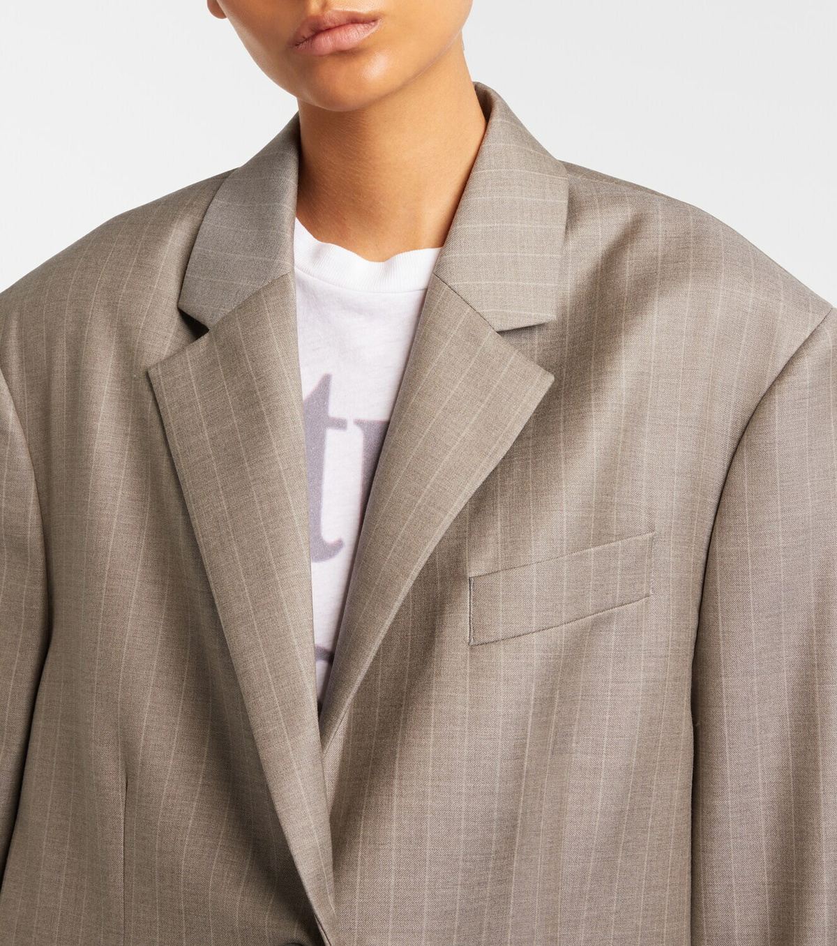Acne Studios Striped wool jacket