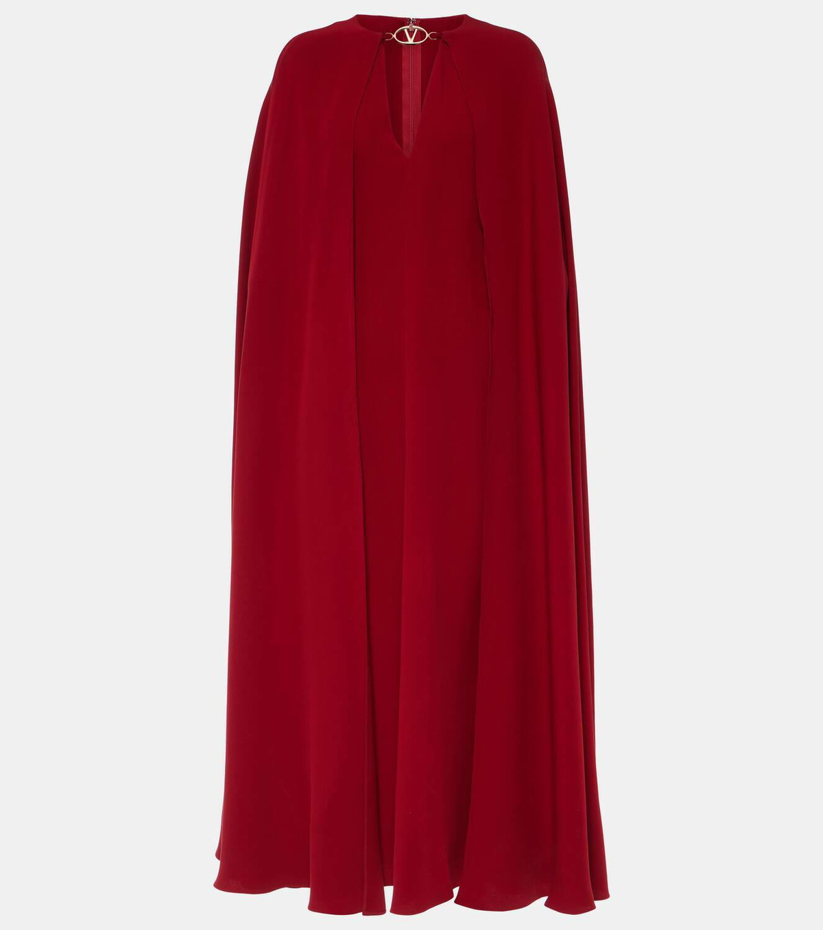 関税込【Valentino】Cady Couture caped silk gown Valentino Cady Couture caped silk gown Valentino