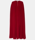 Valentino Cady Couture caped silk gown