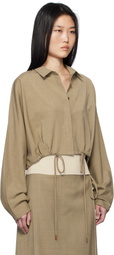LE17SEPTEMBRE Beige Waist String Short Jacket