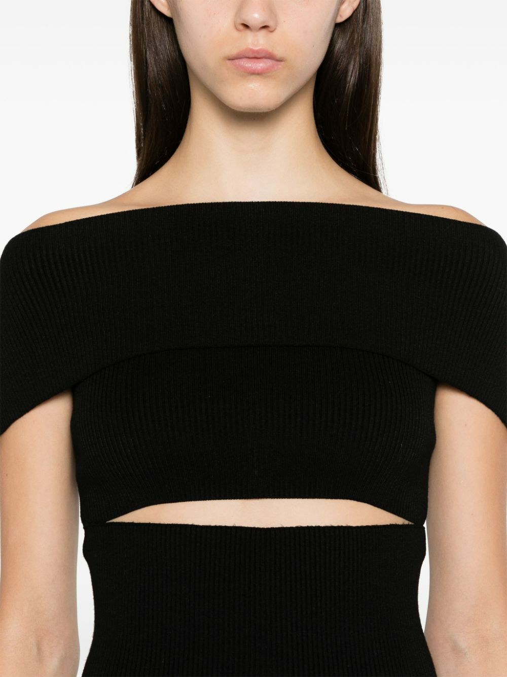 Peter Do Black Knitted Cut-Out Top