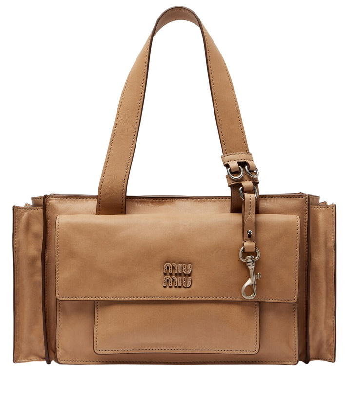 Photo: Miu Miu Utilitaire leather shoulder bag