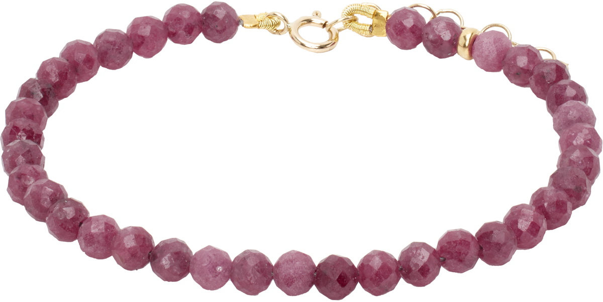 JIA JIA Pink Birthstone July Ruby Bracelet