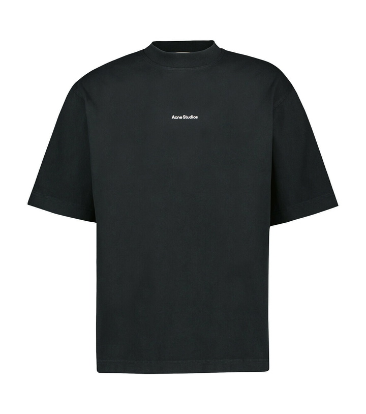 Photo: Acne Studios - Short-sleeved logo cotton T-shirt