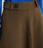 Lisa Yang Doublé wool and cashmere midi skirt