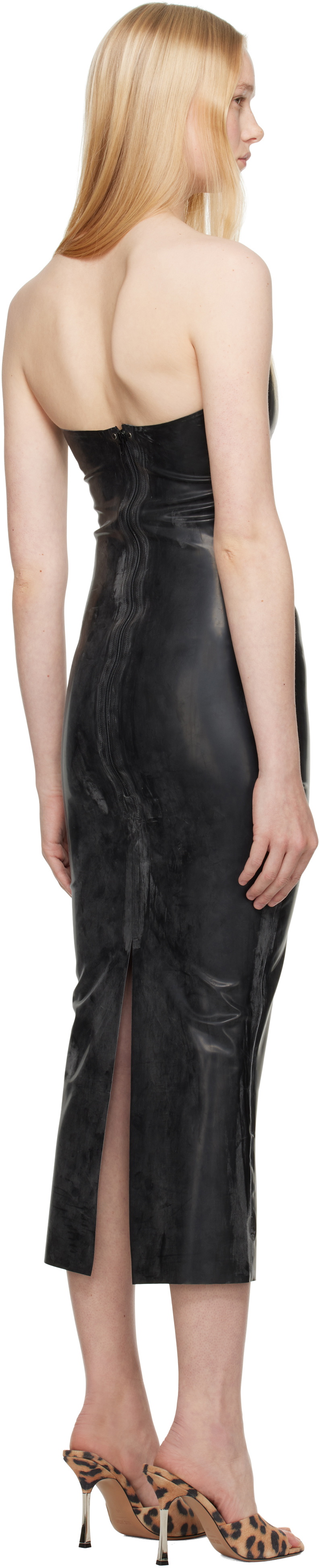 Miaou Black Lila Midi Dress