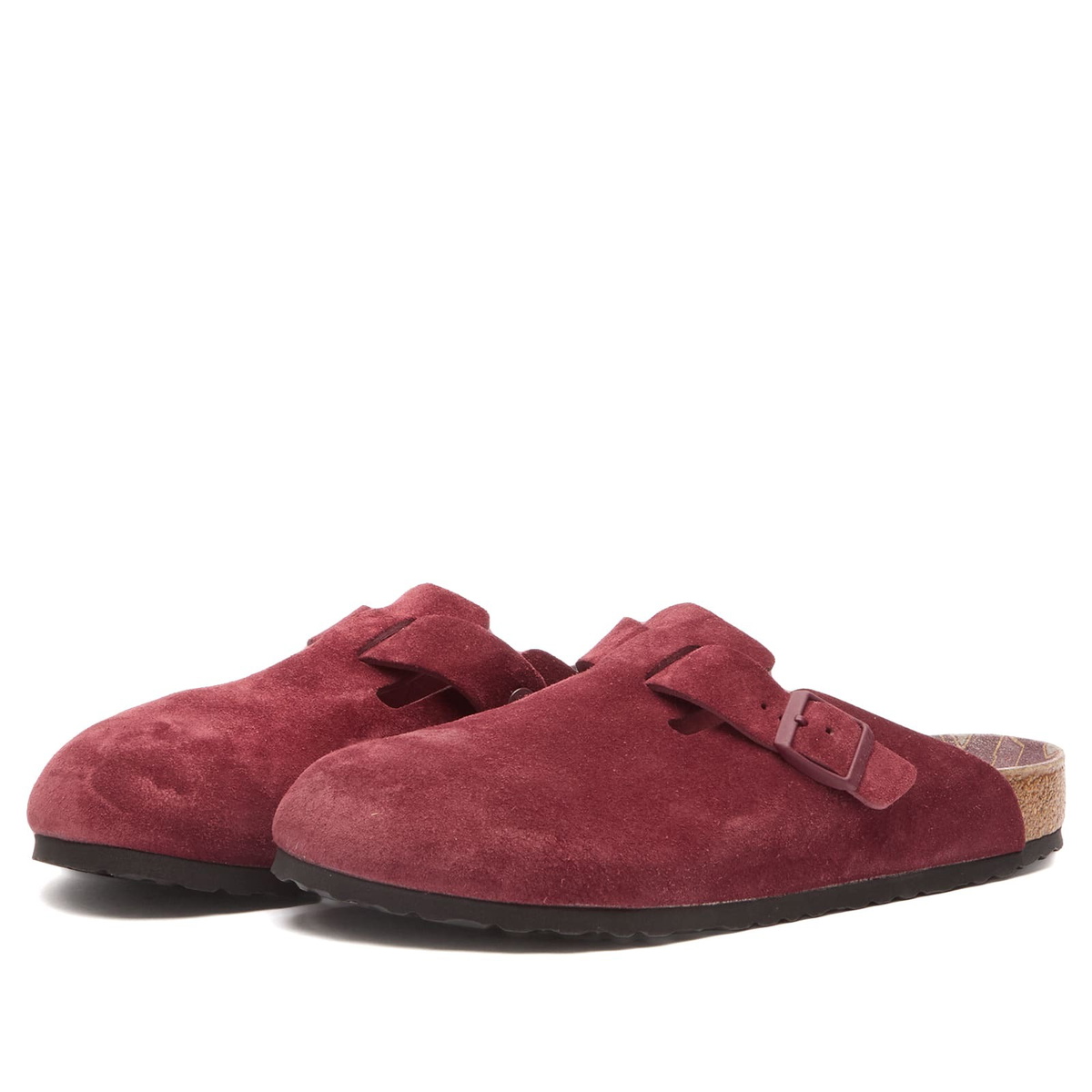 Birkenstock Men's Boston Clog - Zinfandel Suede