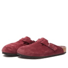Birkenstock Men's Boston Clog - Zinfandel Suede