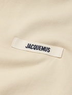 Jacquemus - Logo-Appliquéd Cotton-Jersey Sweatshirt - Neutrals