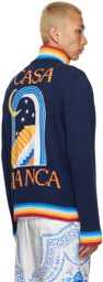 Casablanca Navy Casa Club Sweater