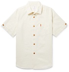 visvim - Ellas Embellished Linen, Silk and Cotton-Blend Shirt - Men - Cream