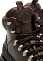 Moncler Grenoble Peak Trek Leather Hiking Boots Brown