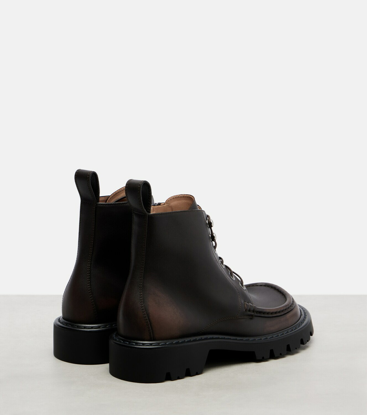 Loewe Sierra leather combat boots