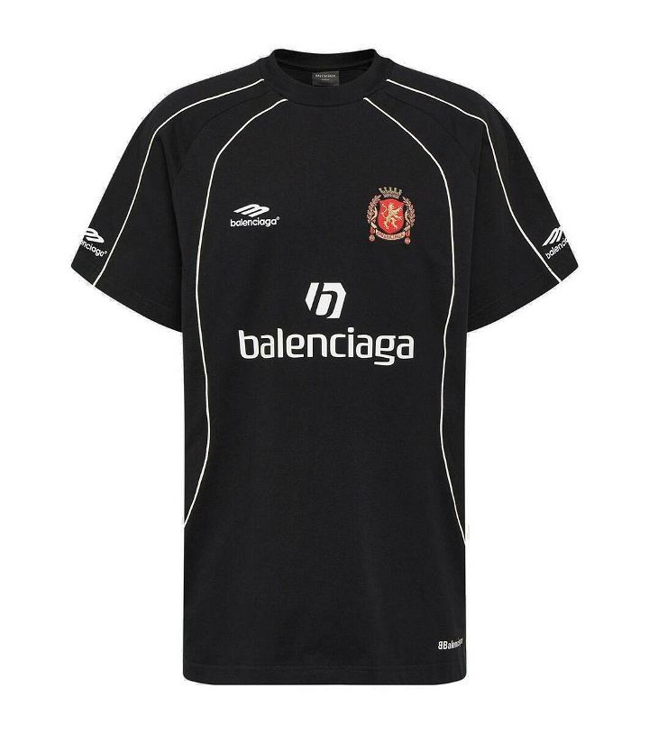 Photo: Balenciaga Logo cotton jersey T-shirt