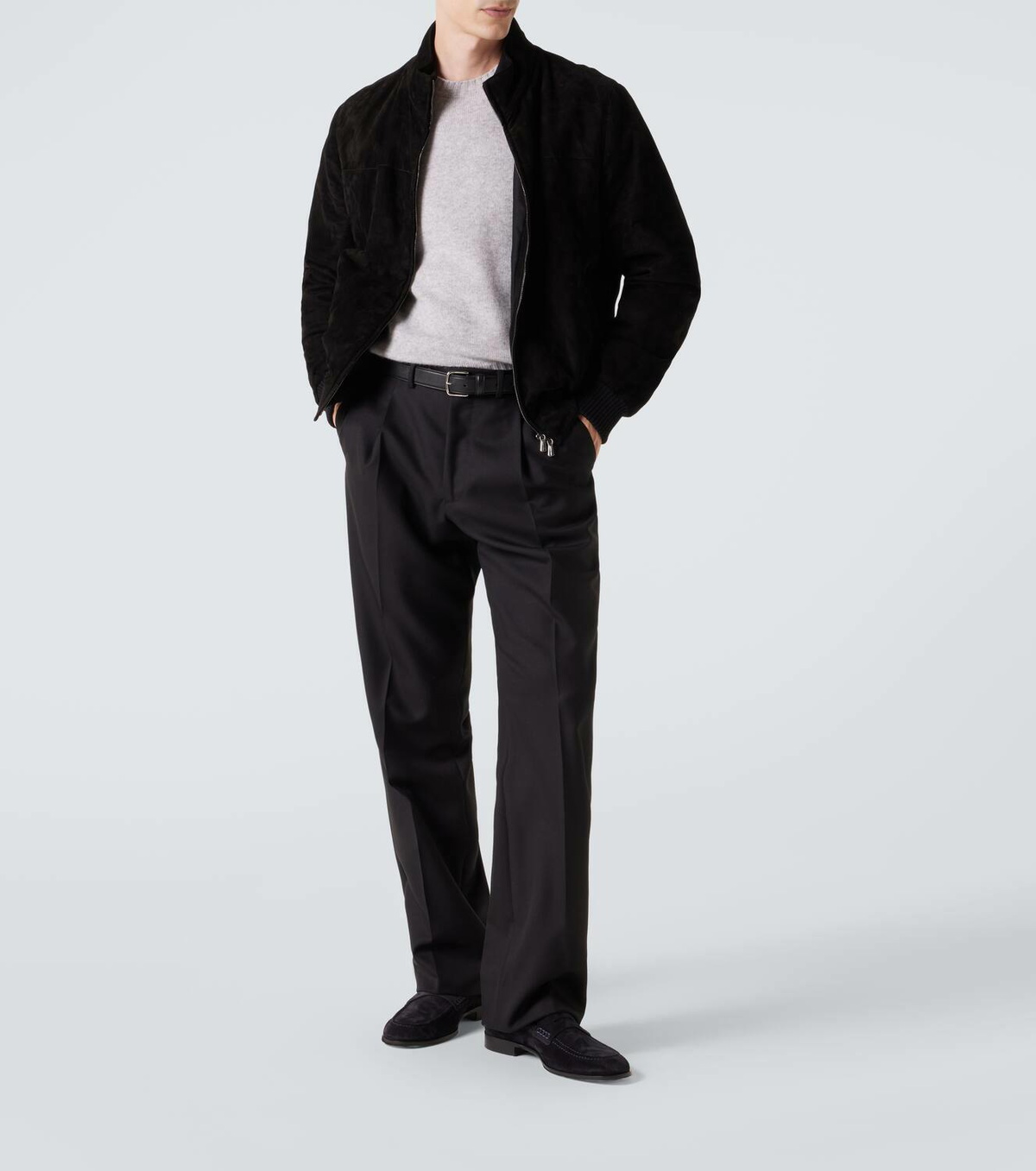 Gianvito Rossi George suede penny loafers