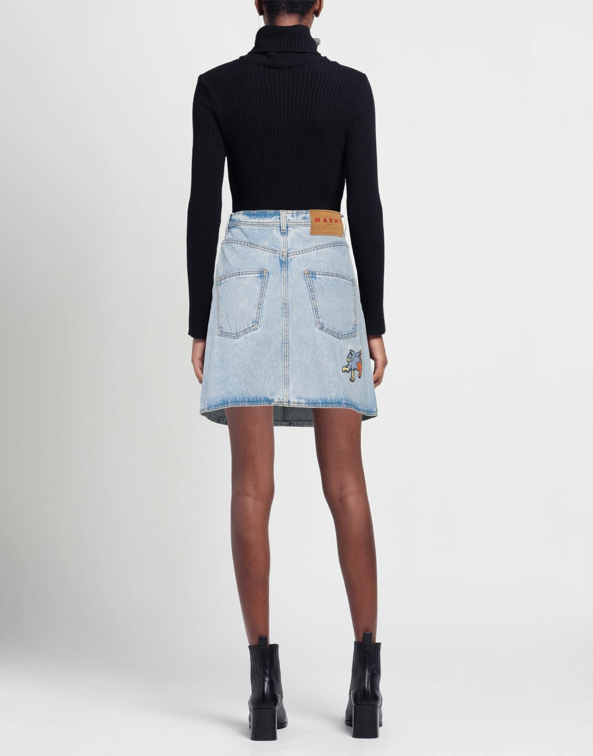 Marni Womens Denim skirt in Blue