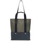 ADER error Navy and Green Paneled 05 Tote