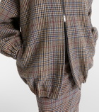 The Frankie Shop Baxter checked wool-blend blouson jacket