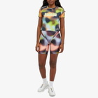 P.E Nation Women's Cyper Bike Shorts in Blur Print