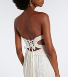 Maria Lucia Hohan Kamina cutout silk tulle bustier gown
