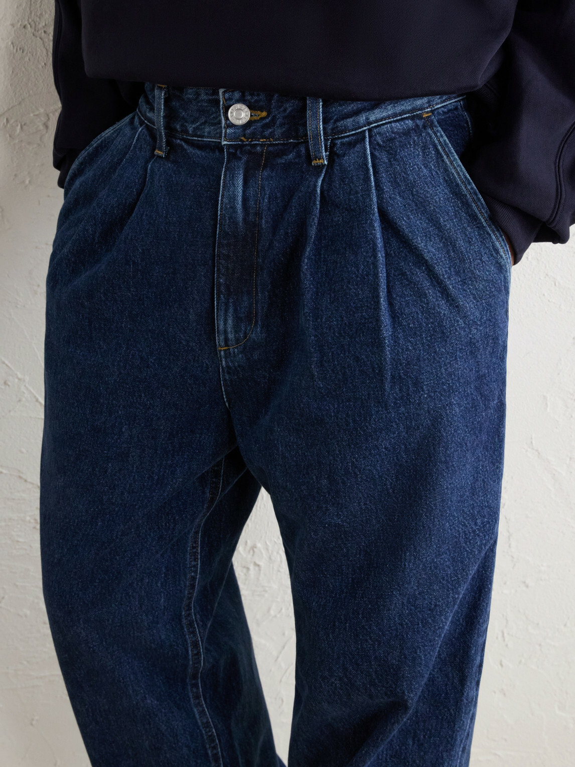 AGOLDE - Slater Straight-Leg Pleated Jeans - Blue