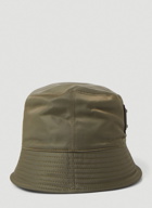 Logo Plaque Bucket Hat in Khaki