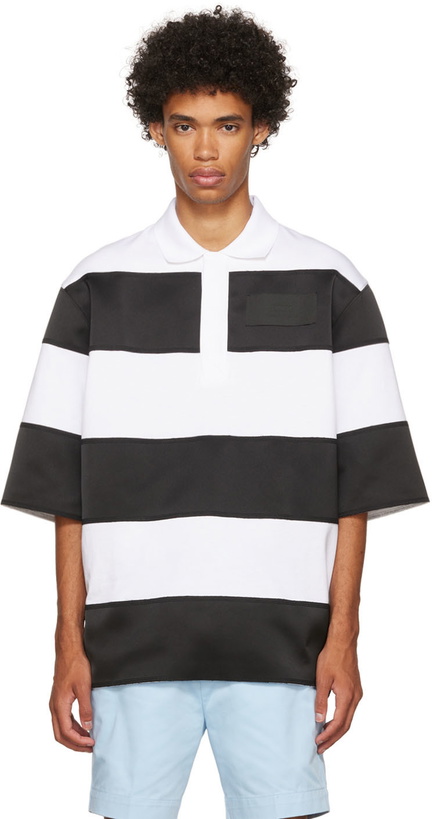 Photo: AMI Paris Black & White Organic Cotton Polo