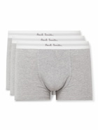Paul Smith - Three-Pack Stretch Organic Cotton Boxer Briefs - Gray