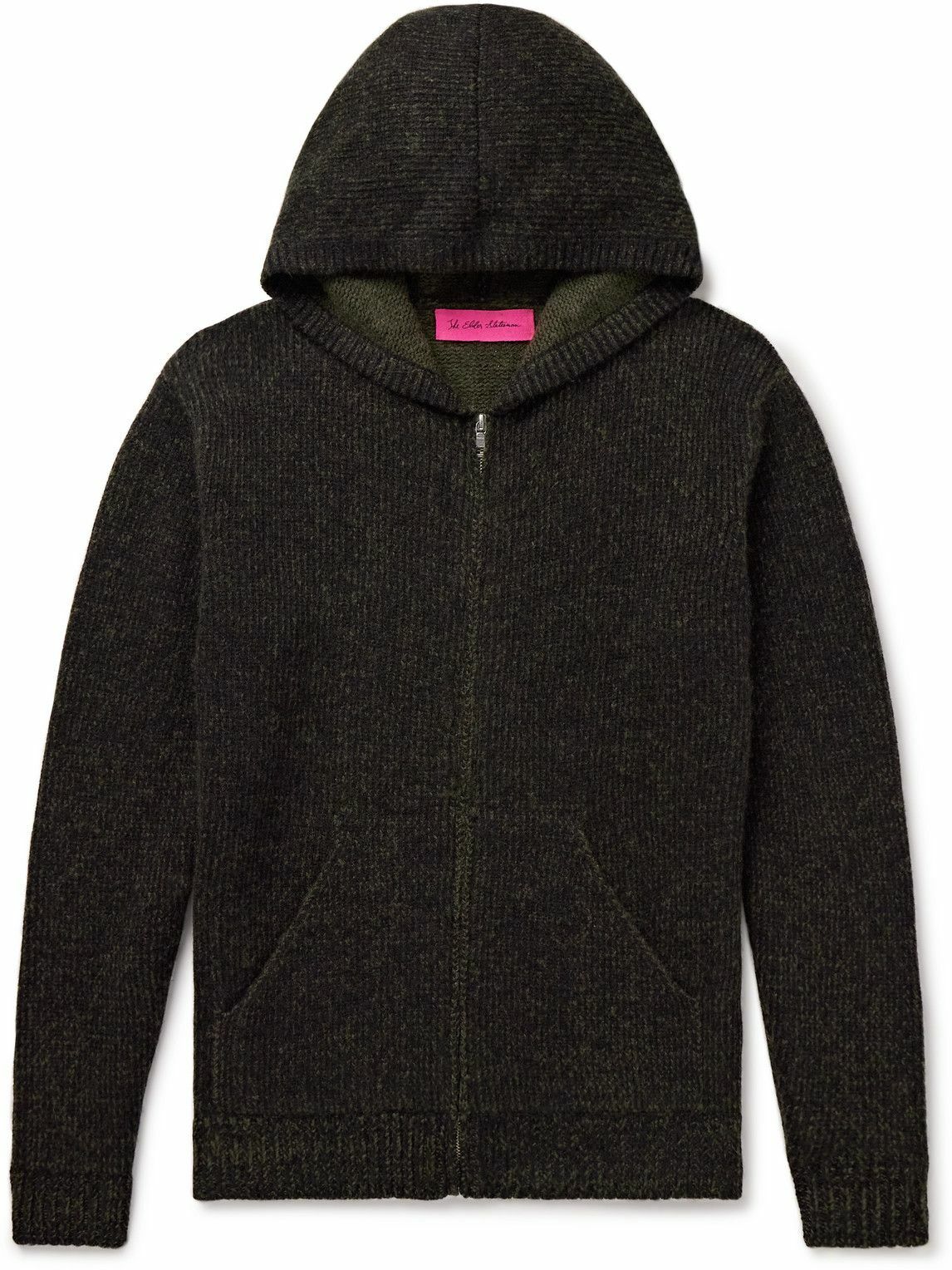 The Elder Statesman - Cashmere Zip-Up Hoodie - Green The Elder